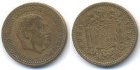 Spanien - Spain 1 Peseta Francisco Franco 1939-1975