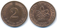BRD 2 Pfennig Kupfer -