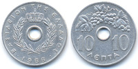 Griechenland - Greece 10 Lepta Constantine II. 1964-1973