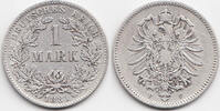Kaiserreich 1 Mark kleiner Adler - Silber -