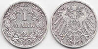 Kaiserreich 1 Mark großer Adler - Silber -