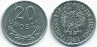 Polen - Poland 20 Groszy Volksrepublik 1949-1990