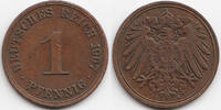 Kaiserreich 1 Pfennig großer Adler - Kupfer -