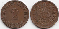 Kaiserreich 2 Pfennig großer Adler - Kupfer -