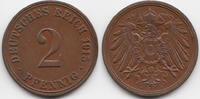 Kaiserreich 2 Pfennig großer Adler - Kupfer -
