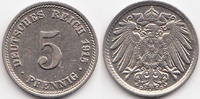 Kaiserreich 5 Pfennig großer Adler - Kupfer/Nickel -