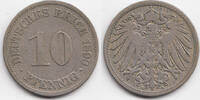Kaiserreich 10 Pfennig großer Adler - Kupfer/Nickel -