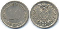 Kaiserreich 10 Pfennig großer Adler - Kupfer/Nickel -