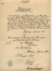 Deutsches Reich - Bayern Zeugnis der K. B. Gendarmerie Compagnie Schwaben und Neuburg 1898 -