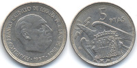 Spanien - Spain 5 Pesetas Francisco Franco 1939-1975