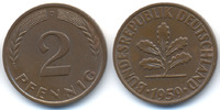 BRD 2 Pfennig Kupfer -