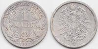 Kaiserreich 1 Mark kleiner Adler - Silber -