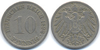 10 Pfennig 1896 G Kaiserreich großer Adler - Kupfer/Nickel fast sehr schön