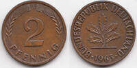 BRD 2 Pfennig Kupfer -