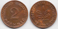 BRD 2 Pfennig Kupfer -