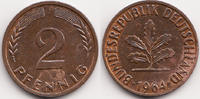BRD 2 Pfennig Kupfer -