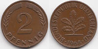 BRD 2 Pfennig Kupfer -