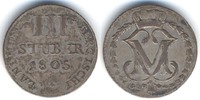 Berg-Herzogtum 3 Stüber Maximilian Joseph von Bayern 1799-1806
