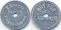 Bayern - Friesenhausen Gut für 1 Laib Brot K. Krieger Bäckerei Friesenhausen (Menzel 8362.1) -