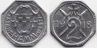 Westfalen 2 Pfennig Hamm - Eisen 1918 (Funck 191.7) -