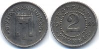 Württemberg 2 Pfennig Herrenberg - Eisen 1920 (Funck 209.4) -