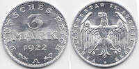 Weimarer Republik 3 Mark Mit Umschrift -