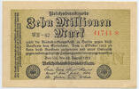 Deutsches Reich Inflation 1919-1924 10 Millionen Mark Rosenberg Nr. 105e – WZ Gitter mit 8 KN 5stellig -
