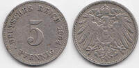 Kaiserreich 5 Pfennig großer Adler - Kupfer/Nickel -
