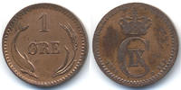 Dänemark - Denmark 1 Öre Christian IX. 1863-1906 -