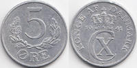 Dänemark - Denmark 5 Öre Christian X. 1912-1947 -