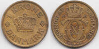 Dänemark - Denmark 1 Krone Christian X. 1912-1947 -