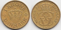 Dänemark - Denmark 1 Krone Christian X. 1912-1947 -