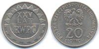 Polen - Poland 20 Zloty Volksrepublik 1949-1990 - 15 Jahre RGW