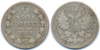 Russland - Russia 20 Kopeken Alexander II. 1855-1881