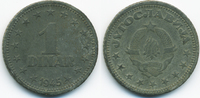 Jugoslawien - Yugoslavia 1 Dinar Petar II. 1934-1945