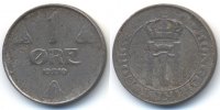 Norwegen - Norway 1 Öre Haakon VII. 1905-1957 - Eisen