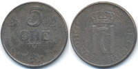 Norwegen - Norway 5 Öre Haakon VII. 1905-1957 - Eisen