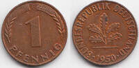 BRD 1 Pfennig Stahl/kupferplattiert -