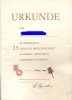 DDR Urkunde und Abzeichen Für 25jährige Mitgliedschaft FDGB 1975 -