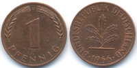 BRD 1 Pfennig Stahl/kupferplattiert -