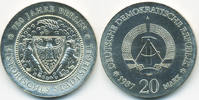 DDR 20 Mark Historisches Stadtsiegel - Silber