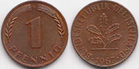 BRD 1 Pfennig Stahl/kupferplattiert -