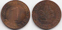 BRD 1 Pfennig Stahl/kupferplattiert -