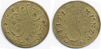 unbekannter Ausgabeort ohne Wert Spiel Münze Messing – Revers Ornament -