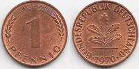 BRD 1 Pfennig Stahl/kupferplattiert -