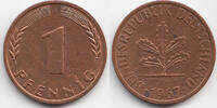 BRD 1 Pfennig Stahl/kupferplattiert -