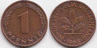 BRD 1 Pfennig Stahl/kupferplattiert -