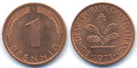 BRD 1 Pfennig Stahl/kupferplattiert -