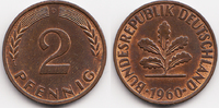 BRD 2 Pfennig Kupfer -