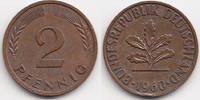BRD 2 Pfennig Kupfer -